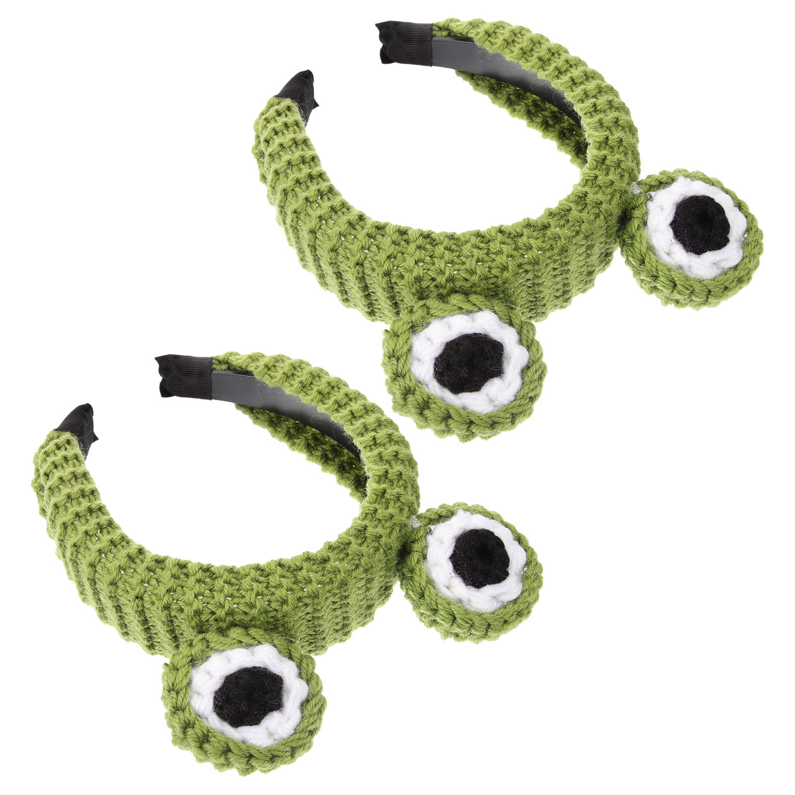 Skincare Animate - 2Pcs Frog Eye Knit Headband Animal