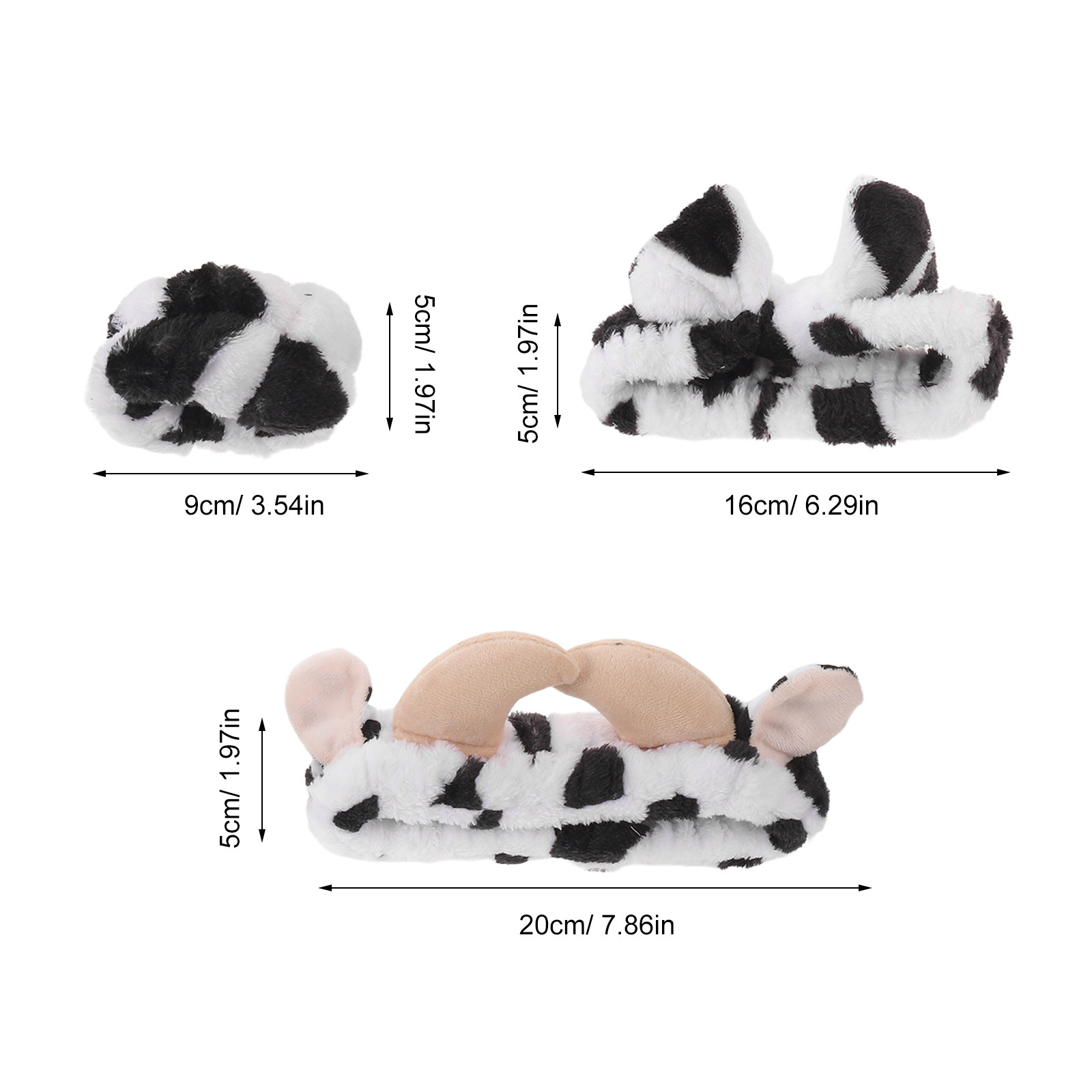 1Set Cow Spa Headband Wristban - Skincare Animate 评论和价格