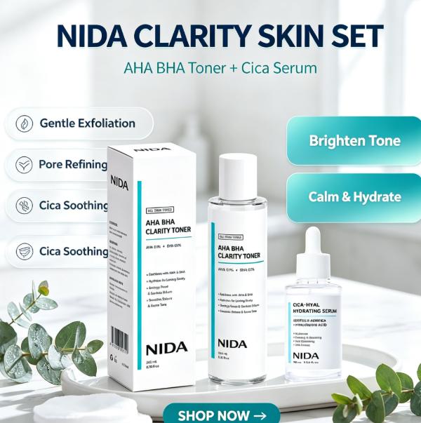 NIDA Hydrating Clarifying Skin - Aha Bha Exfoliant 评论和价格