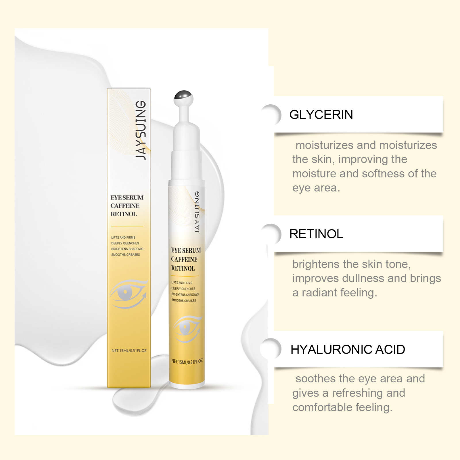 Retinol Eye Serum Roller For D - The Ordinary Serum Hyaluronic Acid 评论和价格