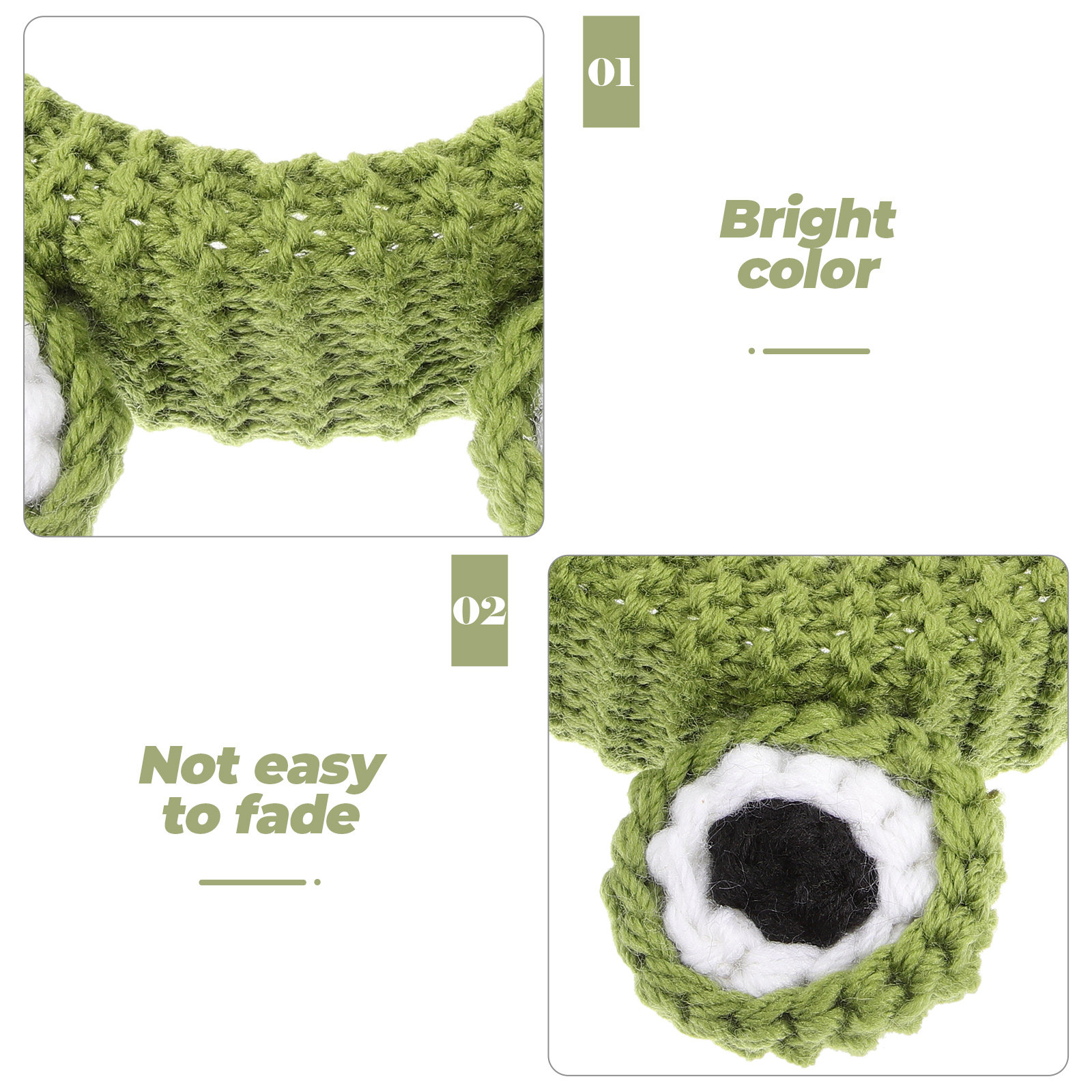 2Pcs Frog Eye Knit Headband An - Skincare Animate 评论和价格