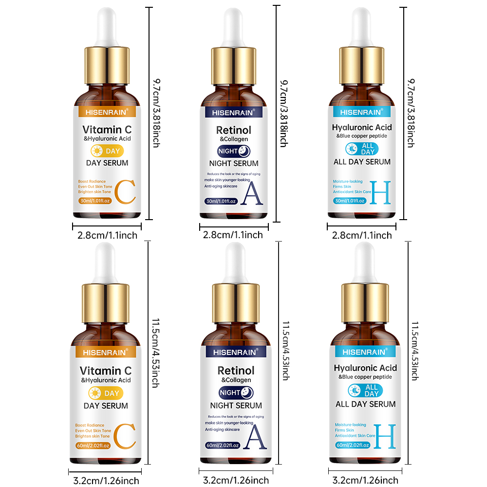HISENRAIN Vitamin C + Retinol  - The Ordinary Serum Hyaluronic Acid 评论和价格