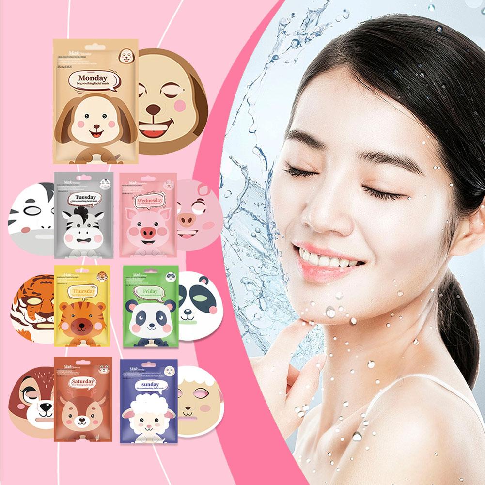 10PCSCute Cartoon Facial Mask  - Skincare Animate 评论和价格
