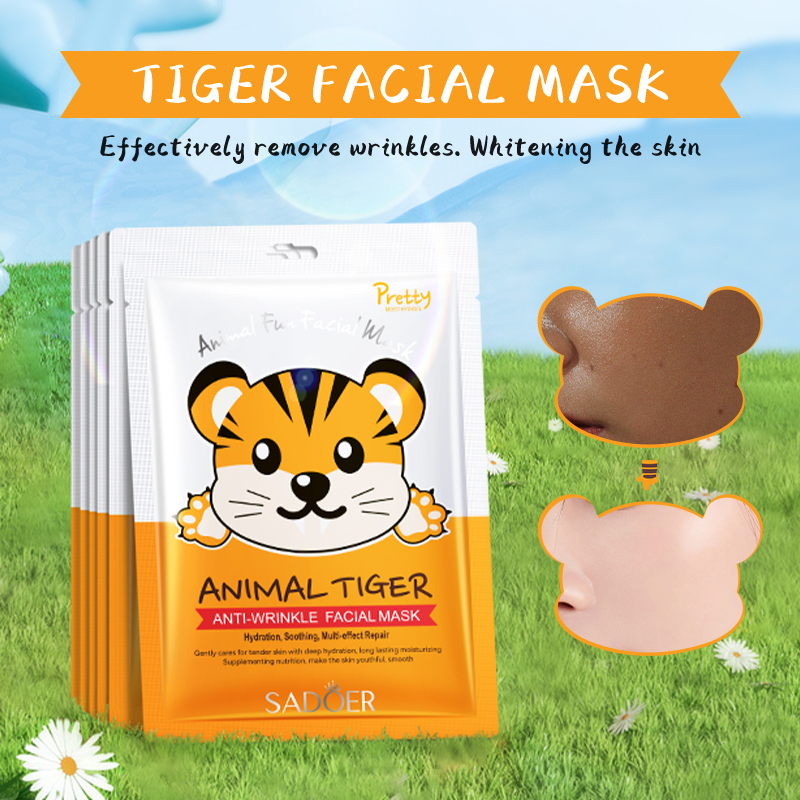 5pcs SADOER Animal Pattern Mas - Skincare Animate 评论和价格