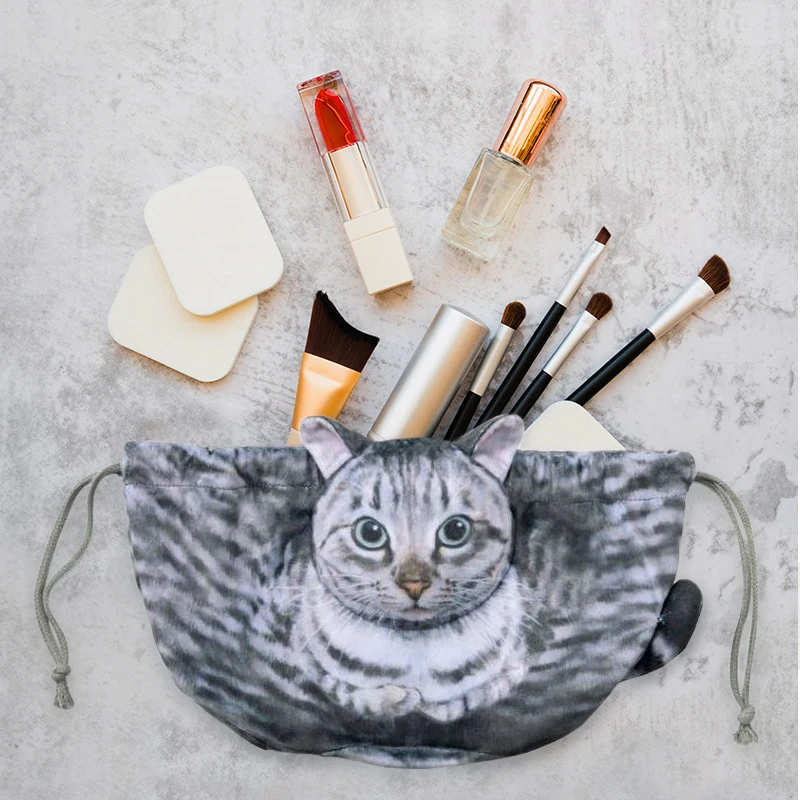 Cat-Shaped Cosmetic Storage Ba - Skincare Animate 评论和价格