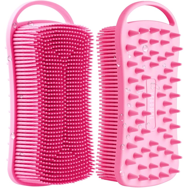 Dual-use Silicone Body Scrubbe - Aha Bha Exfoliant 评论和价格