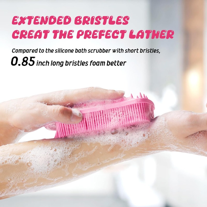 Dual-use Silicone Body Scrubbe - Aha Bha Exfoliant 评论和价格